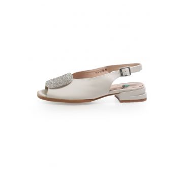 Sandale dama  2601506 din piele naturala - Bej