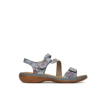 Sandale dama -  659C7-90 - piele naturala - gri -