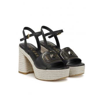 Sandale dama -  BLKGO FLJFML LEA03 - piele naturala - negru -