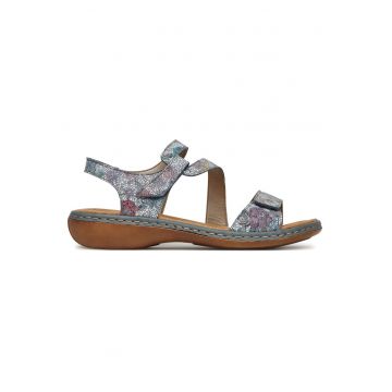Sandale dama  multicolor - piele naturala - Multicolor