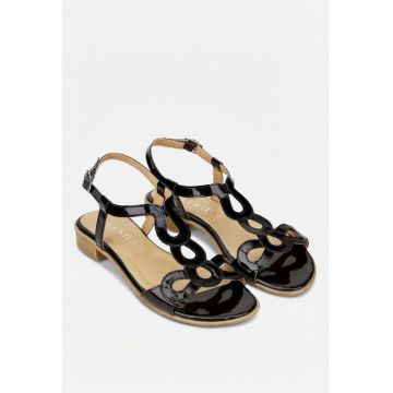 Sandale dama negre stil casual - Negru