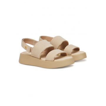Sandale dama  piele naturala - Bej - Bej