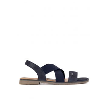 Sandale dama -  piele naturala - bleumarin
