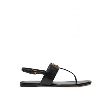 Sandale dama -  piele naturala - negru -