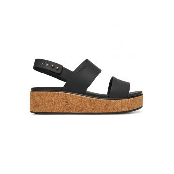 Sandale dama -  plastic - negru -