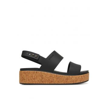 Sandale dama -  plastic - negru -
