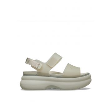 Sandale dama -  sintetic - gri - sistem inchidere Velcro