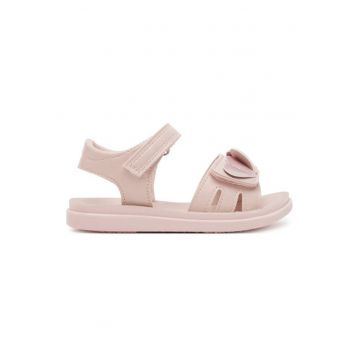 Sandale de copii -  roz - material textil - sistem inchidere Velcro