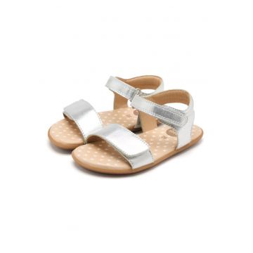 Sandale din piele cu inchidere velcro Hubbard - Argintiu