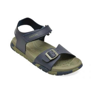 Sandale GEOX bleumarin, J35HMA, din piele ecologica