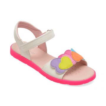 Sandale GEOX multicolor, J65P1D, din piele ecologica