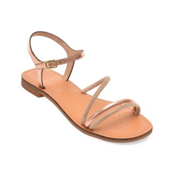 Sandale GEOX roz, D65YMM, din piele naturala
