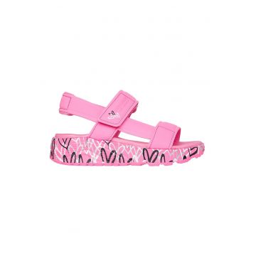 Sandale JGoldcrown Uno Lite Sunny Love - Negru/Roz/Argintiu