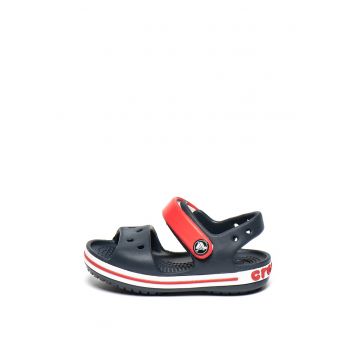 Sandale relaxed fit cu velcro - Negru/Rosu - Rosu/Negru