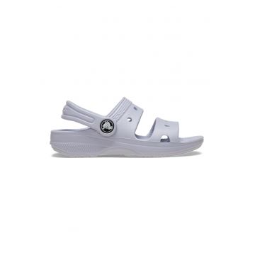 Sandale slingback cu model uni - Lila