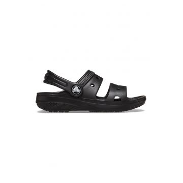 Sandale slingback cu model uni - Negru -