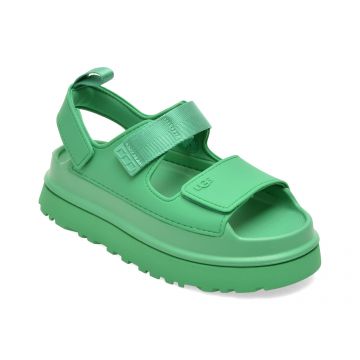 Sandale UGG verzi, GOLDENGLOW, din pvc