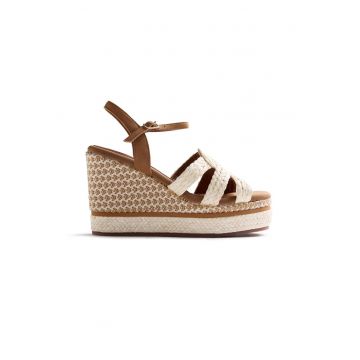 Sandale wedge cu aspect impletit Karatina - Maro