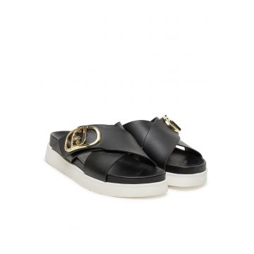 Piele naturala - Negru - Negru