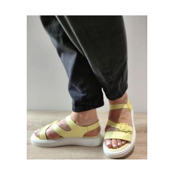 Sandale Casual Dama  K247-1 Galbene - Galben - Galben