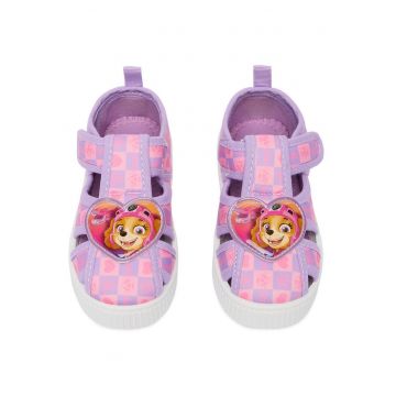 Sandale copii -  violet - material textil - pentru fete