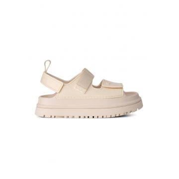 Sandale cu inchidere velcro Golden Glow - Bej deschis