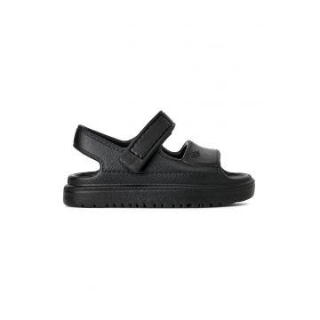 Sandale cu inchidere velcro Golden Glow - Negru