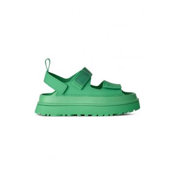 Sandale cu inchidere velcro Golden Glow - Verde