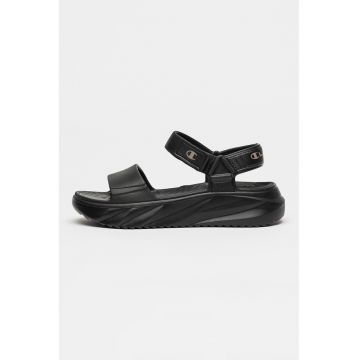 Sandale cu inchidere velcro Moon - Negru carbon