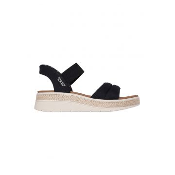 Sandale cu talpa wedge Slip-Ins™ Bobs Sun Ray - Negru