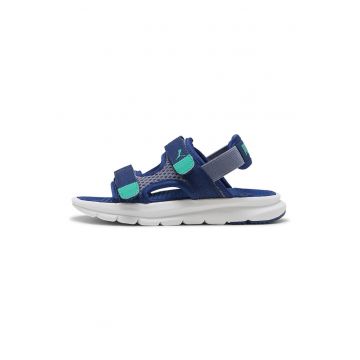 Sandale cu velcro Evolve - Albastru inchis/Albastru aquamarin
