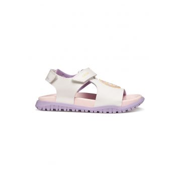 Sandale cu velcro - Lila/Alb murdar