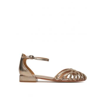 Sandale dama -  bronz - piele naturala -