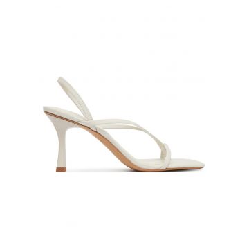 Sandale dama -  piele naturala - alb - Alb
