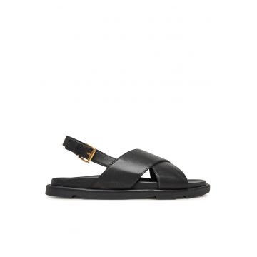 Sandale dama -  piele naturala - negru