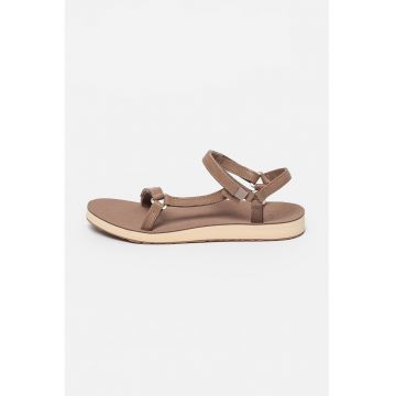 Sandale de piele cu velcro Original Universal Slim - Maro inchis