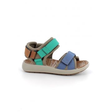 Sandale din material textil cu inchidere velcro