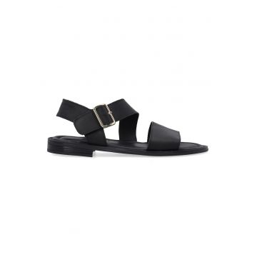 Sandale din piele cu barete late -