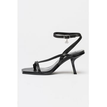 Sandale din piele cu barete multiple Karmel - Negru