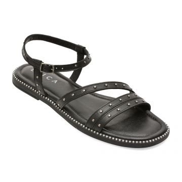 Sandale EPICA negre, INCI, din piele naturala