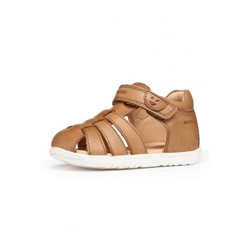Sandale fisherman de piele Macchia - Maro nisip