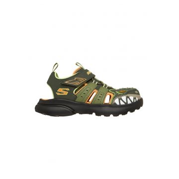 Sandale Razor Splash Raptor Quest cu LED-uri - Portocaliu deschis/Kaki inchis