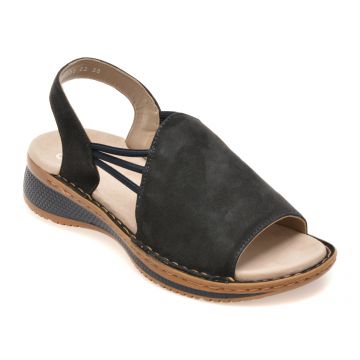 Sandale ARA negre, 29005, din piele intoarsa