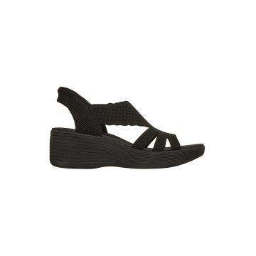Sandale cu talpa wedge Slip-ins™ Parallel Lite - Negru