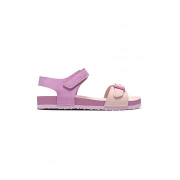 Sandale cu velcro - Roz deschis