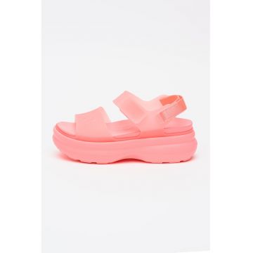 Sandale cu velcro Soho - Roz neon
