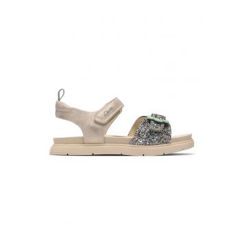 Sandale cu velcro Twixie - Maro nisip
