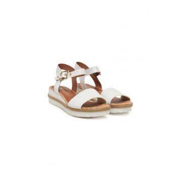 Sandale dama - 1-28222-42 -  Piele naturala - Alb
