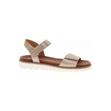Sandale dama -  12-28114-08 - piele - bej - Auriu