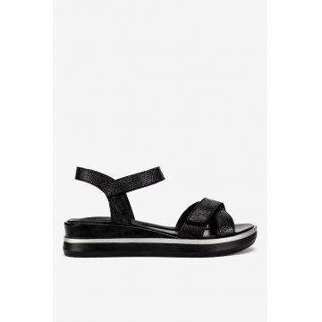Sandale dama  5905588525967 - Piele naturala - Negru - Negru